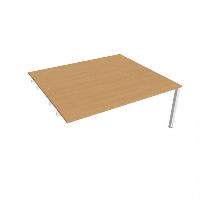 Work table Uni k pozdź. chain, 180x75.5x160 cm, beech/white