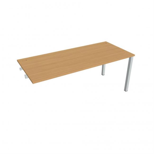 Work table Uni k pozdź. chain, 180x75.5x80 cm, beech/grey