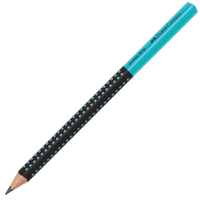 [FC511912] Pencil Grip Jumbo/HB Two Tone black/tyrkys 12 ks