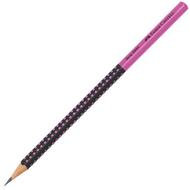 Pencil Grip 2001/HB Two Tone black/pink 12 pcs