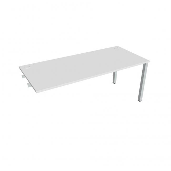 Work table Uni k pozdź. chain, 180x75.5x80 cm, white/grey
