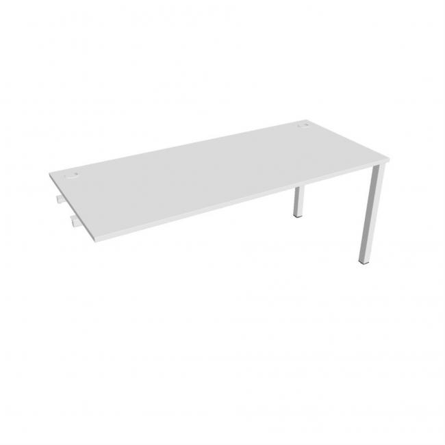 Work table Uni k pozdź. chain, 180x75.5x80 cm, white/white