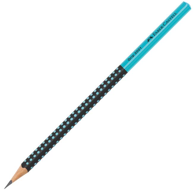 [FC517012] Pencil Grip 2001/HB Two Tone black/tyrkys 12 ks