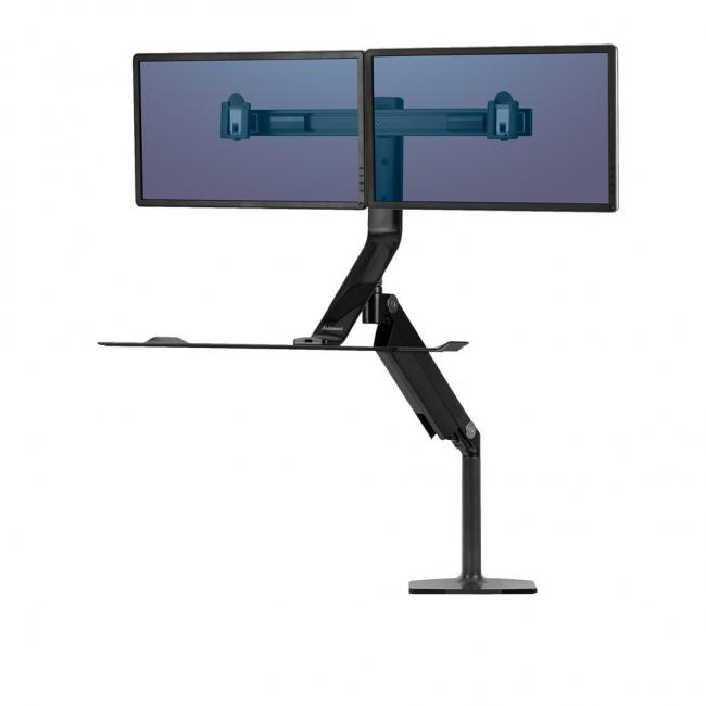 Adjustable stand Sit-Stand Extend for 2 monitors