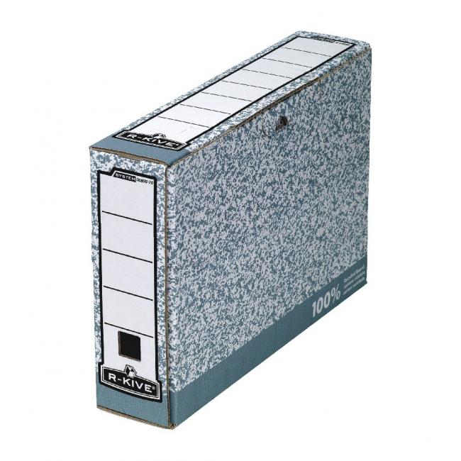 [FE008000] Archival box Fellowes BANKERS BOX 80mm grey/white