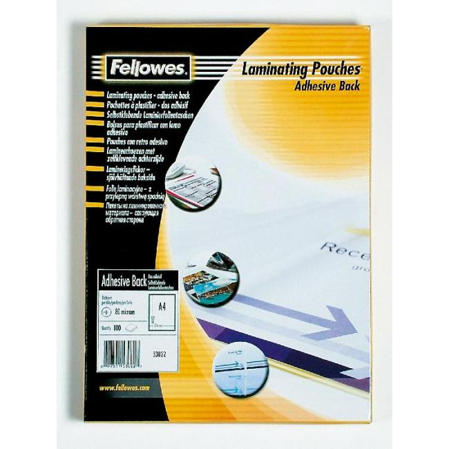 [FE530230] Laminating films Fellowes A3 80 mic. adhesive