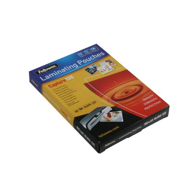 Laminating films Fellowes 154x216 /A5/ 125mic, glossy