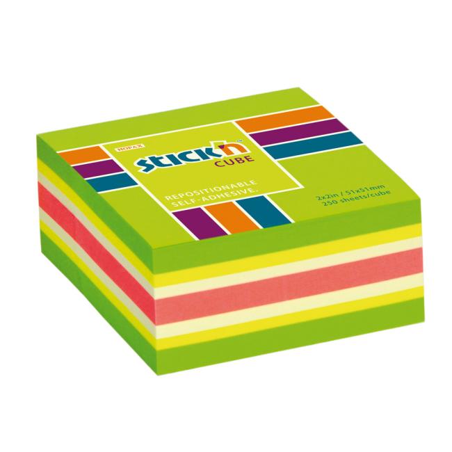 [AV021534] Stick'n Hopax mini samolepiaca podložka, 51x51 mm, zelený mix