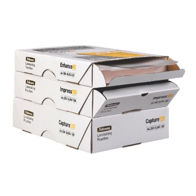 Fellowes laminating films 216x303 125mic 250 pcs