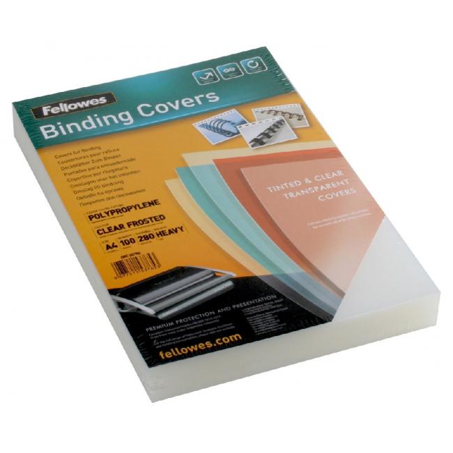 [FE537650] Plastové obálky na krúžkovú väzbu Futura A4 280 mic.priehľadná matná