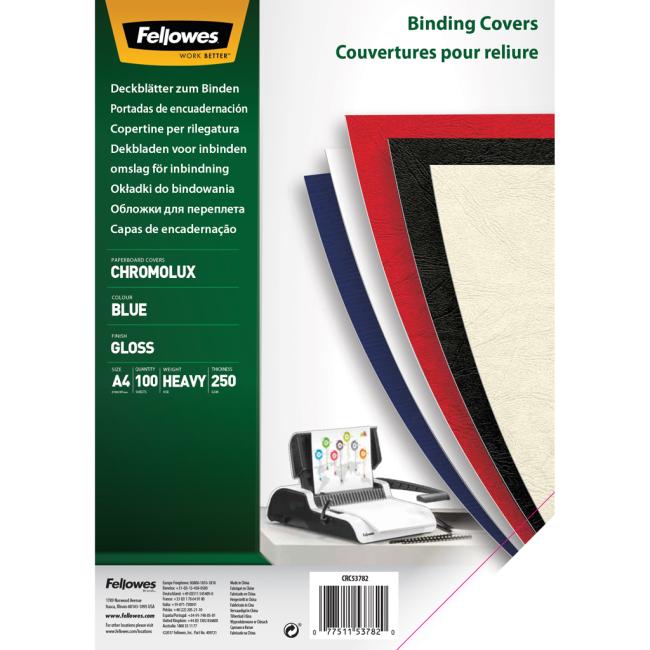 [FE537820] Cardboard envelopes for ring binding Chromolux A4 blue