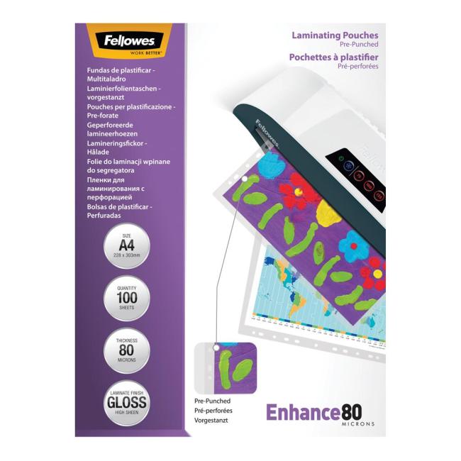 [FE545250] Laminating films Fellowes Filex A4 80 mic. 228x303 mm