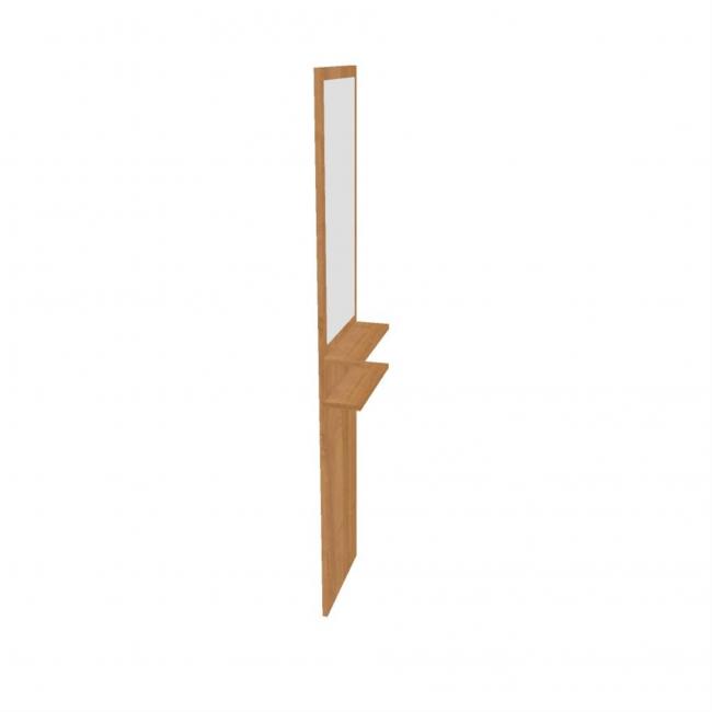 Hobis storage wall with mirror, 185 cm, alder
