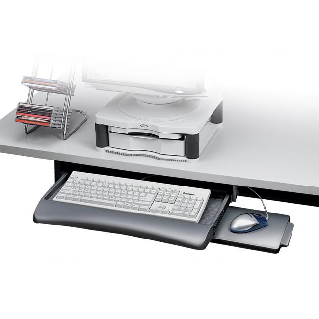 [FE938040] Keyboard shelf under the table graphite