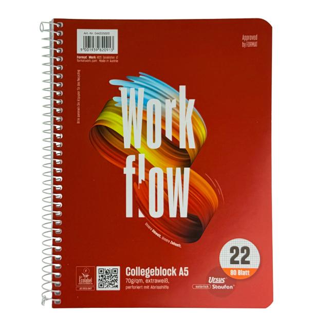 Blok College Format Werk Ursus Basic A5 80 sheets square 70g