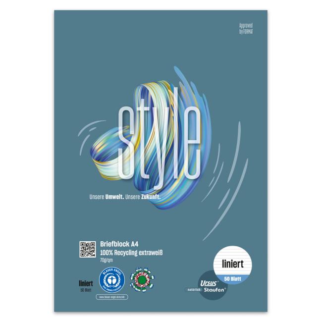 Notepad Format Werk Ursus Green A4 50 lined sheets