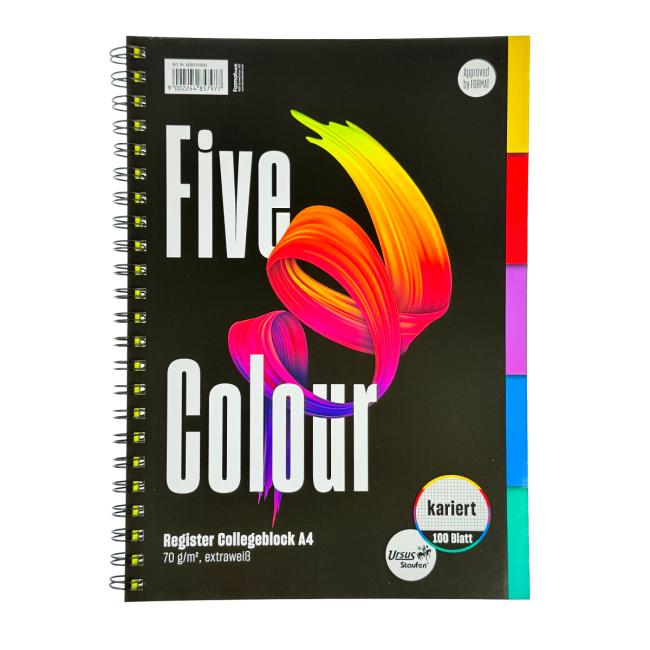 Blok College Format Werk Ursus A4 100 sheets square color register
