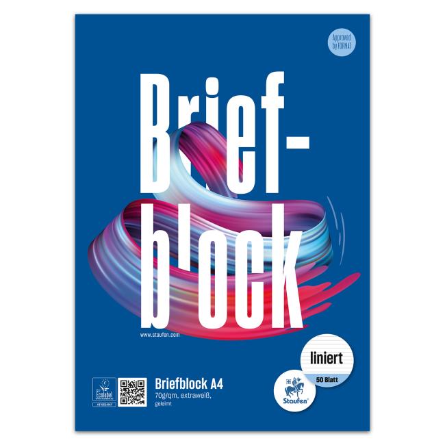 Notepad Format Werk Ursus A4 50 lined sheets 70 g