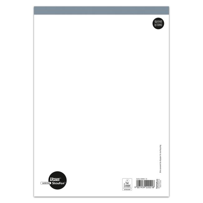Notepad Format Werk Ursus A4 50 lined sheets 60 g