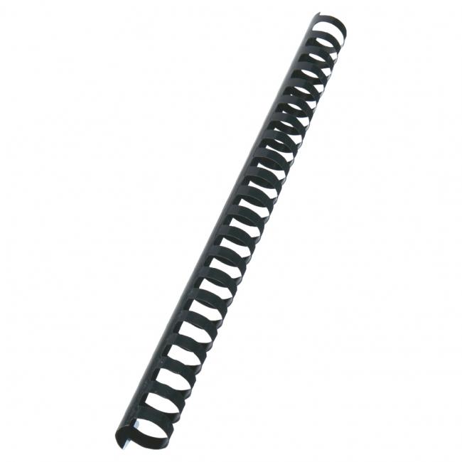 [GB028602] Plastové hrebene GBC 21R 22mm čierne