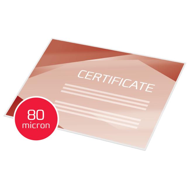 Laminating films GBC 216x303 for fast lamination, 80 mic (100)