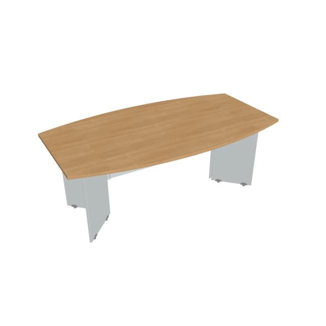 Gate meeting table, 200x75.5x110 cm, oak/grey
