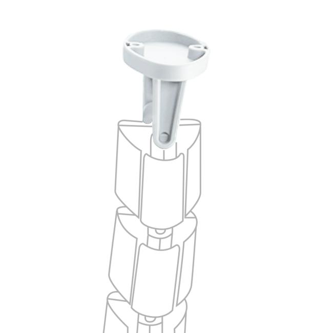 [ON200280] Holder for holding the cable organizer under the board 7x5x5 cm, white