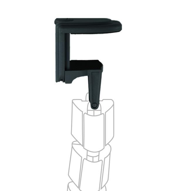 [ON200287] Holder for attaching the cable organizer to the edge of the table 6×7×7.5 cm, black