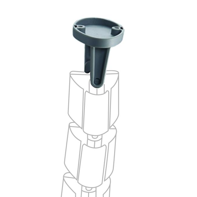 [ON200294] Držiak na uchytenie organizéra káblov pod dosku 7x5x5 cm, šedý