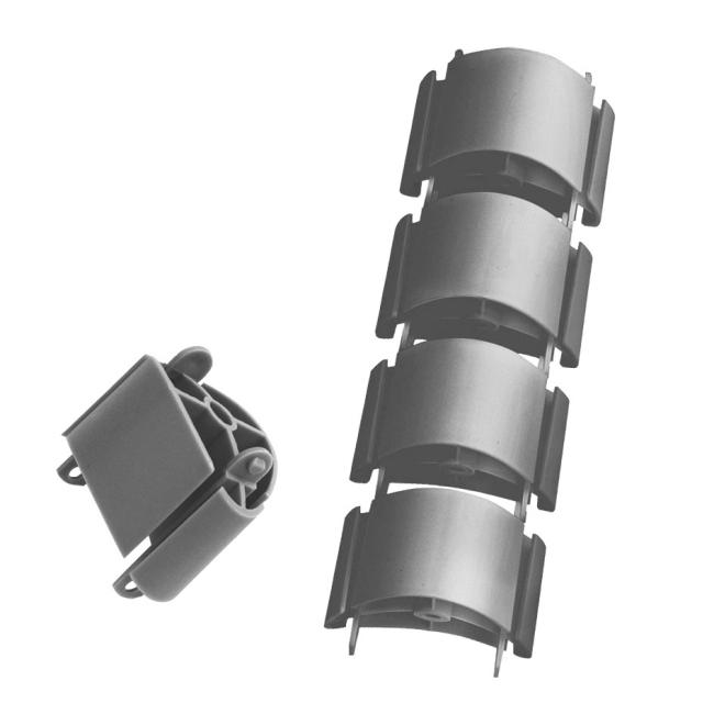 Hobis predlžovací organizér na káble, 7x40 cm, sivý