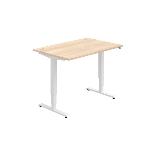 Work table RUN, ZO, 3S, 120x64.5-130.5x80 cm, agate/white