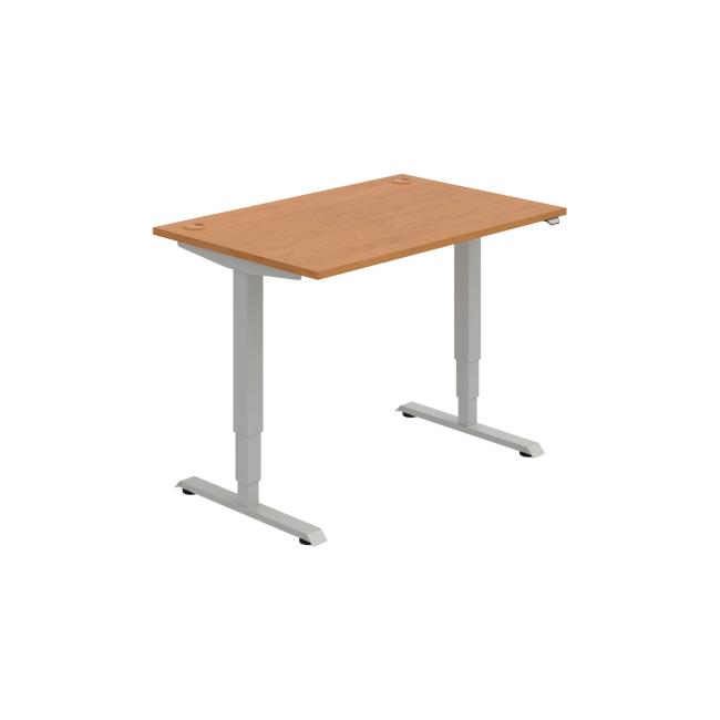 Work table RUN, ZO, 3S, 120x64.5-130.5x80 cm, alder/grey