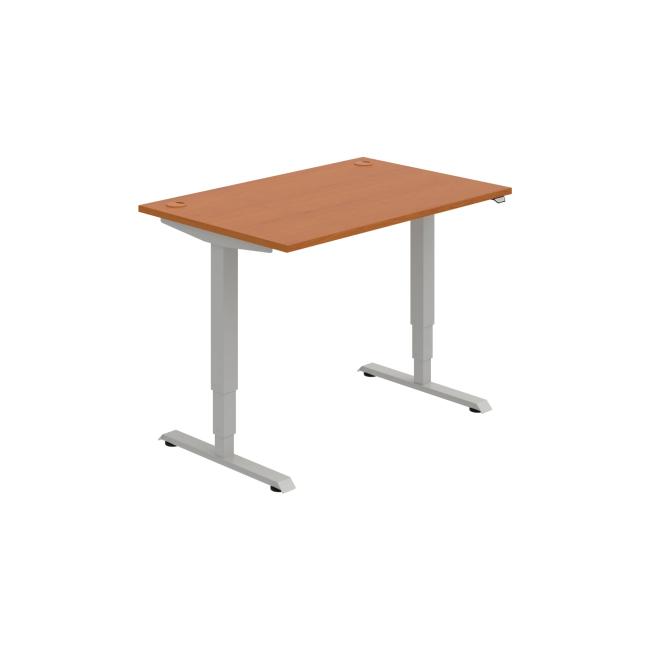 [ON211155] Work table RUN, ZO, 3S, 120x64.5-130.5x80 cm, cherry/grey