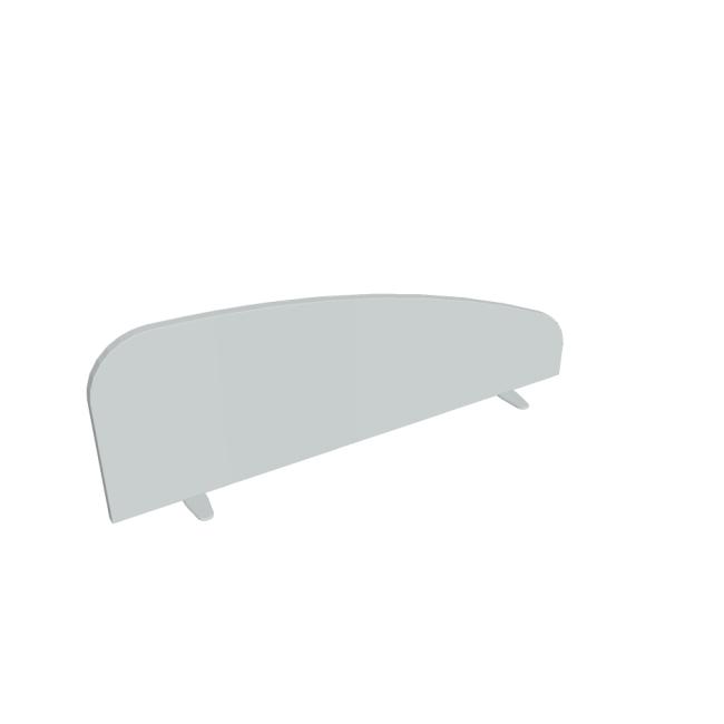 Hobis table screen, round, 120 cm, gray