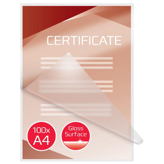 Laminating films GBC A4 100 mic (100) glossy