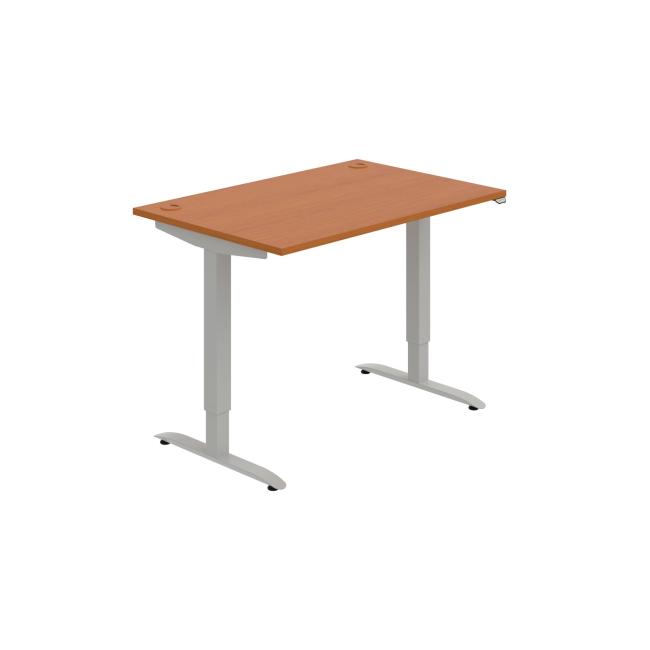 [ON214053] Motion desk, ZO, 2S, 140x70.5-120.5x80 cm, cherry/grey