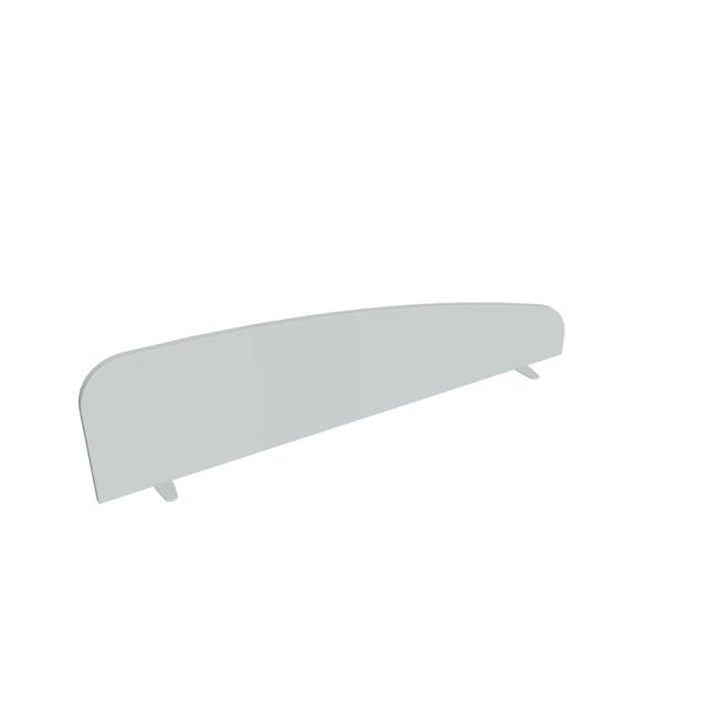 [ON215580] Zástena na stôl Hobis, okrúhla, 160 cm, šedá