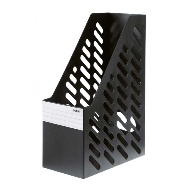 Stojan na časopisy KLASSIK XXL čierny 2 ks