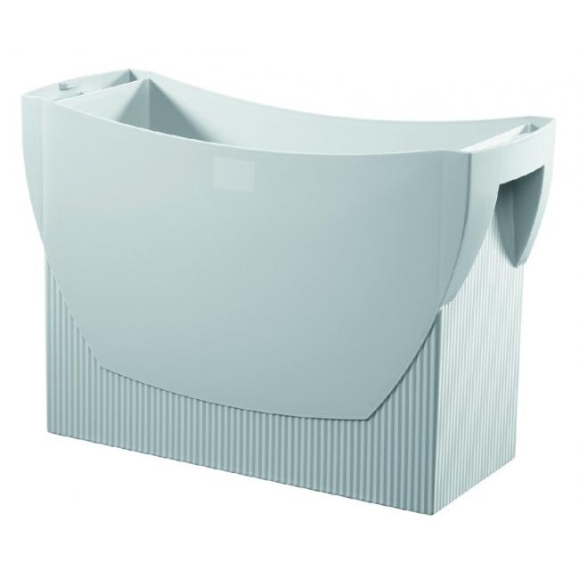 Portable box for hanging packages HAN SWING without lid, gray