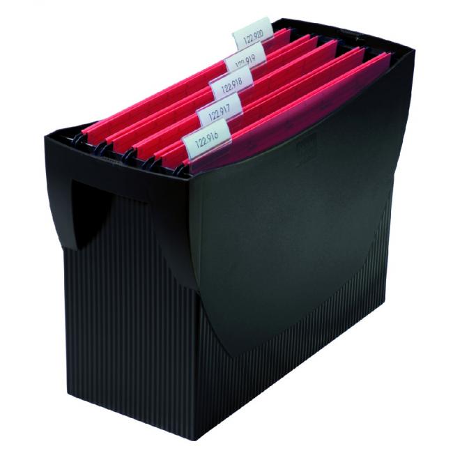 Portable box for hanging packaging HAN SWING without lid black