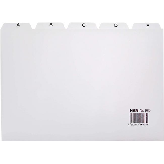 Plastic index cards A5 for file cabinet HAN 955