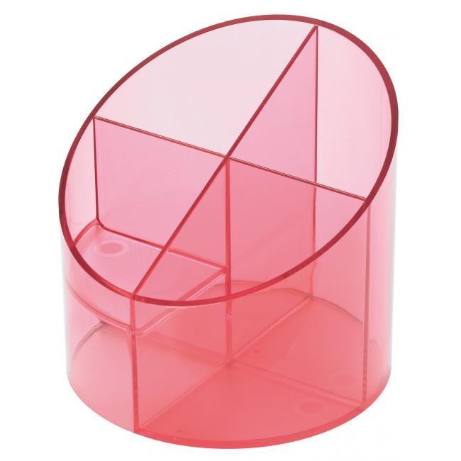 Pen stand Economy transparent red