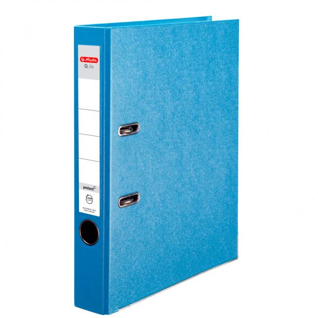 Lever filer Herlitz Q.file 5cm light blue