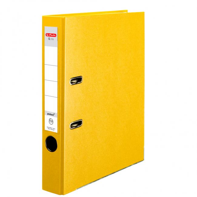 Lever filer Herlitz Q.file 5cm yellow