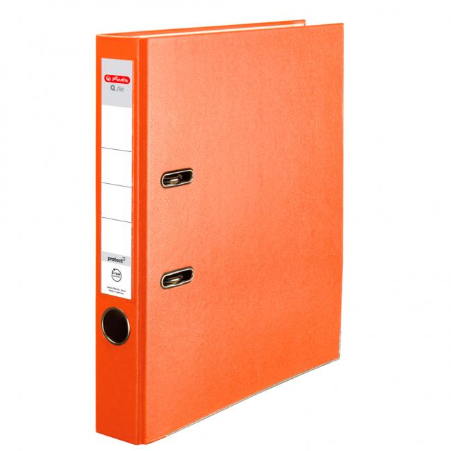 Lever filer Herlitz Q.file 5cm orange