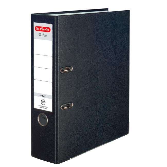Lever filer Herlitz Q.file 8cm black