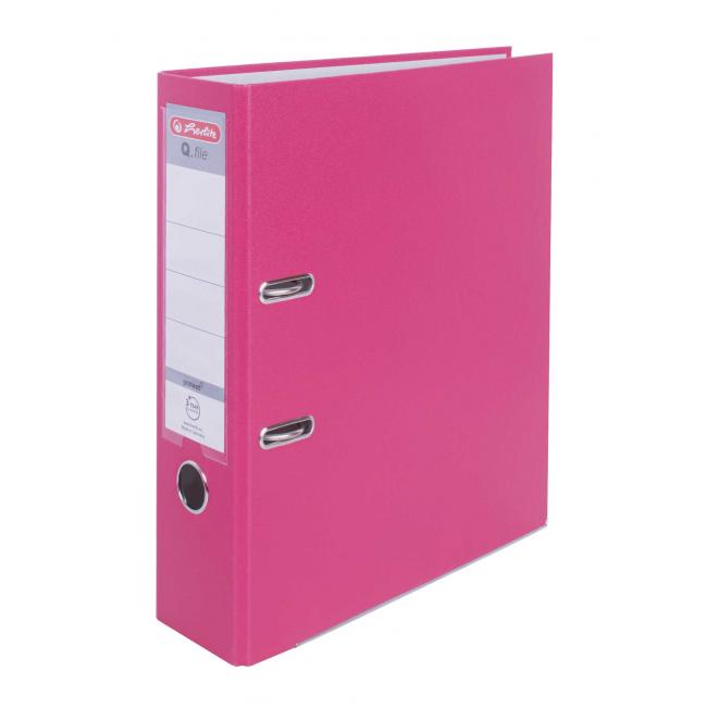Lever filer Herlitz Q.file 8cm pink
