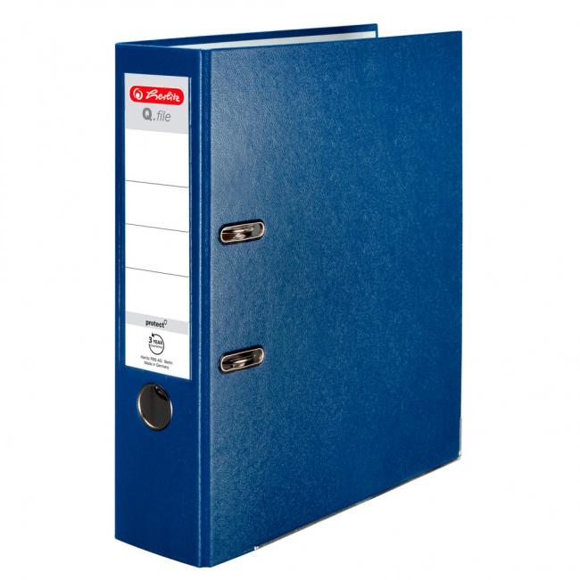 Lever filer Herlitz Q.file 8cm blue