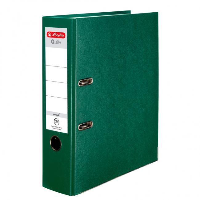 Lever filer Herlitz Q.file 8cm green