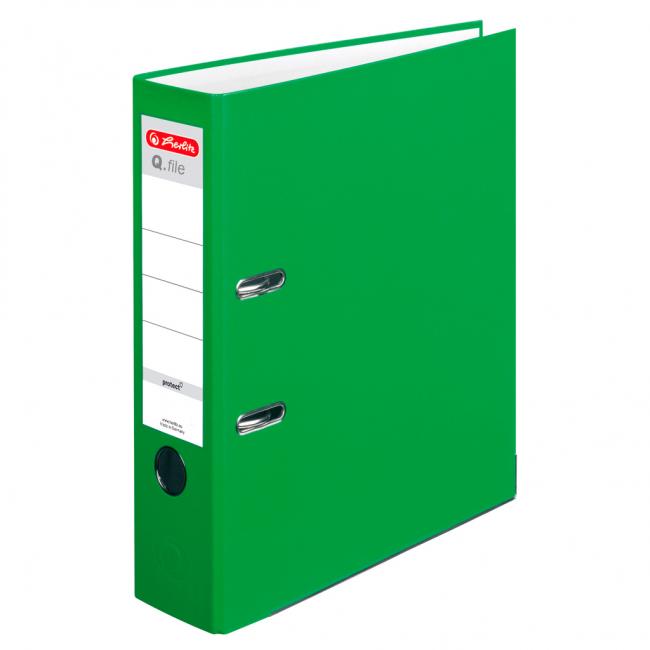 Lever filer Herlitz Q.file 8cm light green